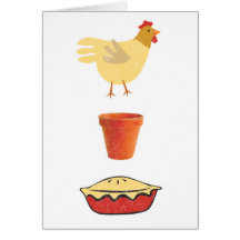 Chicken Pot Pie Greeting Cards