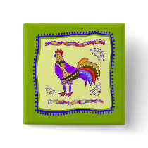 Chicken Quilt Buttons