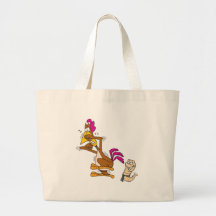 chicken scared of worm tote bags