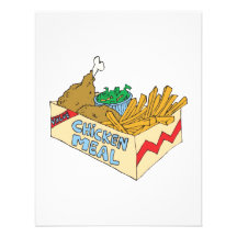 chicken value meal in a box invitations