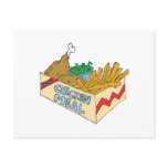 chicken value meal in a box postcard
