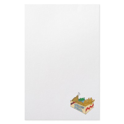 chicken value meal in a box stationery by doonidesigns