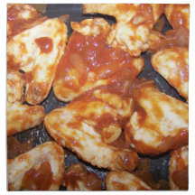 Chicken wings napkins.