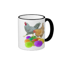 Chickens with Coloured Eggs Mug