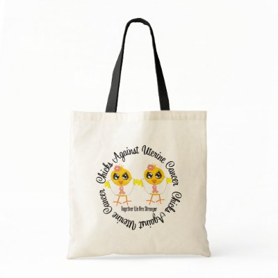 Chicks Against Uterine Cancer Tote Bag by chicktshirts