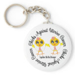 Chicks Against Uterine Cancer Keychain