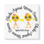Chicks Against Uterine Cancer Refrigerator Magnets