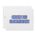 Chicks Dig Electricians invitations