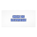 Chicks Dig Electricians photo cards