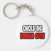 Chicks Dig Korean Guys Key Chain