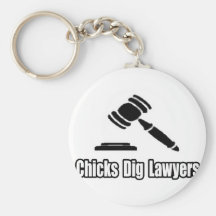 Chicks Dig Lawyers Keychain