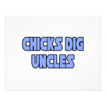 Chicks Dig Uncles Personalized Invite