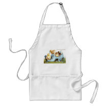 Chicks in a Shoe Vintage Easter Card Aprons