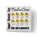 Chicks United to Find A Cure For All Cancers Button