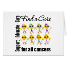 Chicks United to Find A Cure For All Cancers Greeting Card