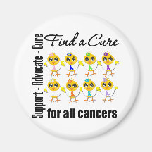 Chicks United to Find A Cure For All Cancers Magnet