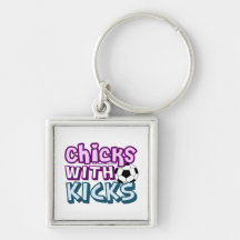 Chicks with Kicks Keychain