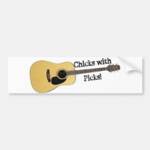 Chicks with Picks Bumper Sticker