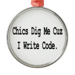 chics dig me cuz write code ornaments