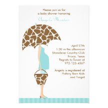 Chics Maman-à-Sont les invitations de baby shower