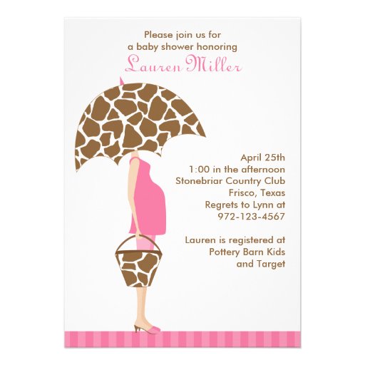 Chics Maman-à-Sont les invitations de baby shower