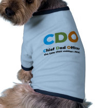 Chief Dad Officer Doggie T Shirt