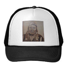 Chief Joseph wood burning Trucker Hats