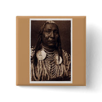 Chief Red Wing - Tatankamani - Walking Buffalo Button
