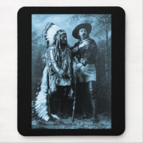 Chief Sitting Bull and Buffalo Bill 1895 Mousepads