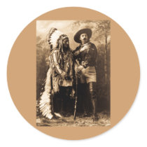 Chief Sitting Bull and Buffalo Bill 1895 Stickers