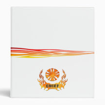 Chief's Flames 3 Ring Binders