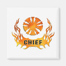 Chief's Flames Fridge Magnets