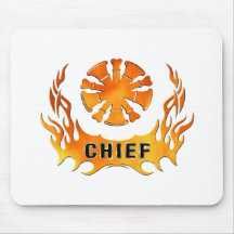 Chief's Flames Mouse Pad