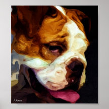 chien3_Painting Print