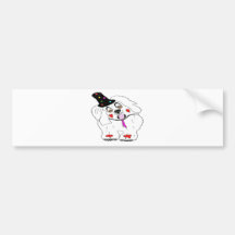 CHIEN CLOWN1.png Autocollants Pour Voiture