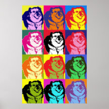 Chien d'art de bruit poster