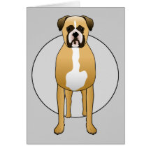 Chien de boxeur carte