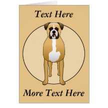 Chien de boxeur cartes