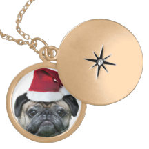 Chien de carlin de Noël Pendentif
