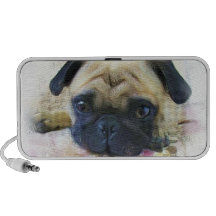 Chien de carlin haut-parleurs PC