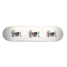 Chien de gibier à plumes de dent de bip skateboards personnalisés