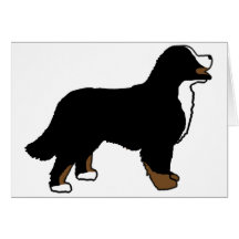 Chien de montagne de Bernese Triclolor Carte De Vœux