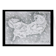 chien de neige carte
