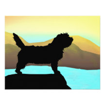 Chien de PBGV par la mer Invitations Personnalisées