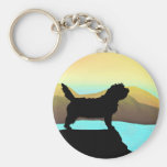 Chien de PBGV par la mer Porte-clef