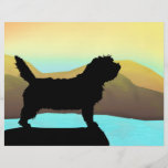 Chien de PBGV par la mer Prospectus Customisé