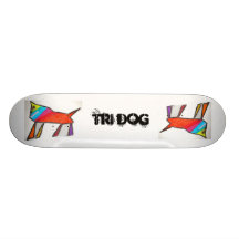 Chien de triangle plateaux de planche à roulettes