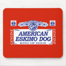 Chien esquimau américain tapis de souris