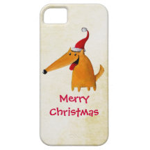Chien mignon de Noël Coque iPhone 5