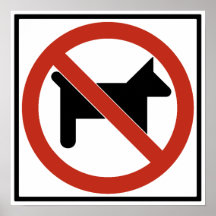 Chien n'a pas laissé/aucun animal familier signe d poster